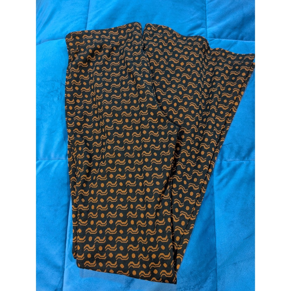 Anthropologie Geometric Flare Pants Womens Brown Black - Size XS